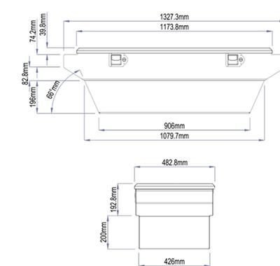 Caja de herramientas tamaño